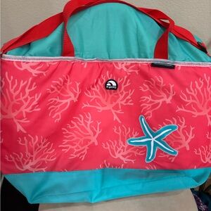 Igloo Coral and Teal Beach Insulated Tote